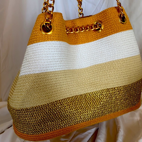 Straw metallic Handbag - Picture 4 of 13